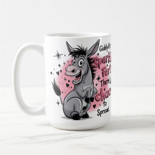Caneca De Café Giddy Up Sparkle Fart Funny Donkey Graphic