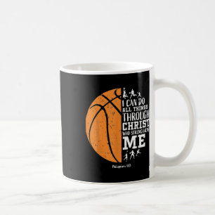 Caneca De Café Gif Religioso Basquetebol Cristão S Homens Meninos