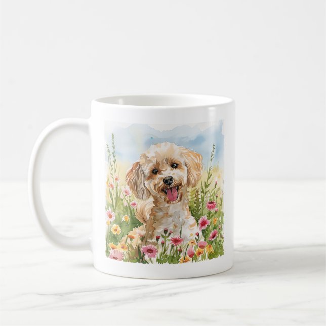 Caneca De Café Gift for Poodle Owner Poodle Mug (Esquerda)