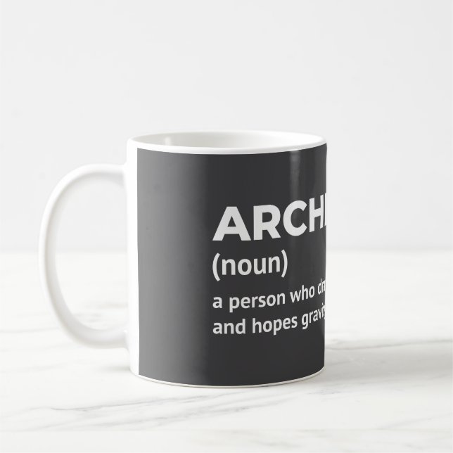 Caneca De Café Gift Mug de Definição de Arquiteto (Esquerda)