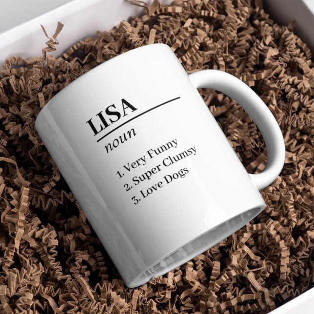Caneca De Café Gift Mug de Definição de Nome Personalizado Elegen (Criador carregado)