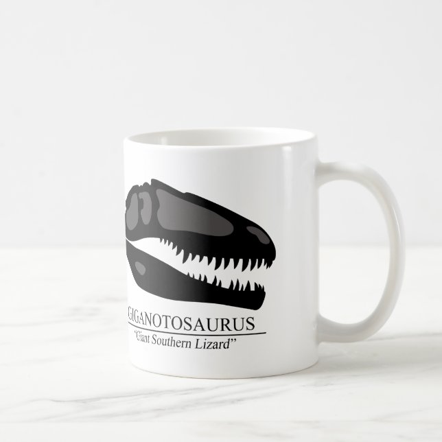 Caneca De Café Giganotossaurus Skull (Direita)