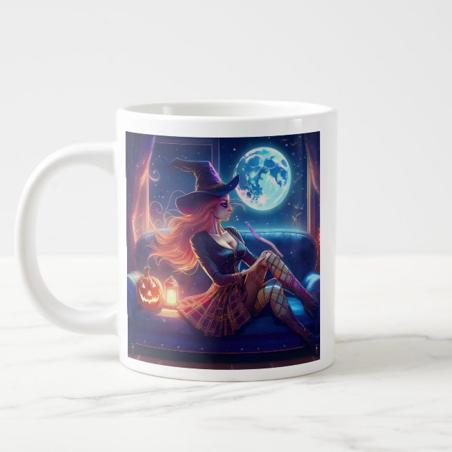 Caneca de café gigante da Bruxa com a Lua (Esquerda)