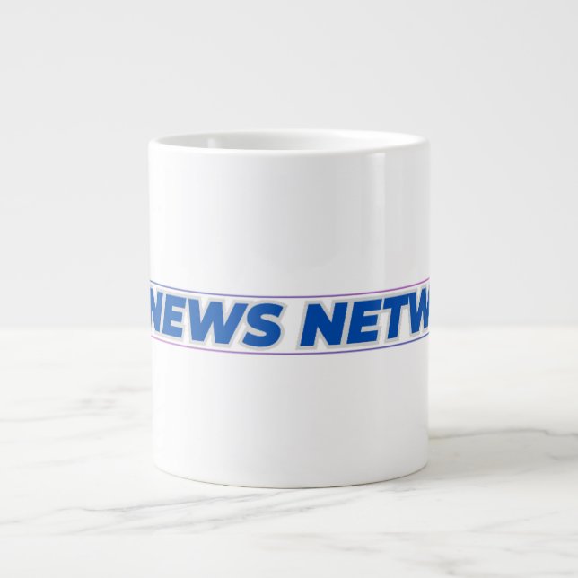 Caneca de Café Gigante da PBB News Network (Frente)