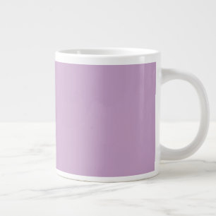 Caneca de Café Gigante na Cor Lilás Pastel Suave
