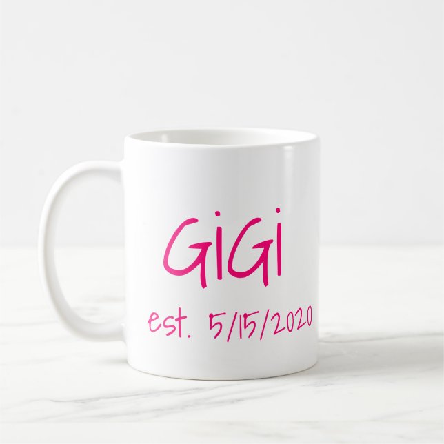 Caneca De Café Gigi - Data Estabelecida (Esquerda)