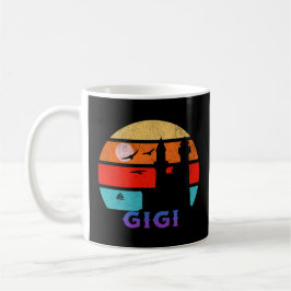 Caneca De Café Gigi Retro Sunset Ocean Avô