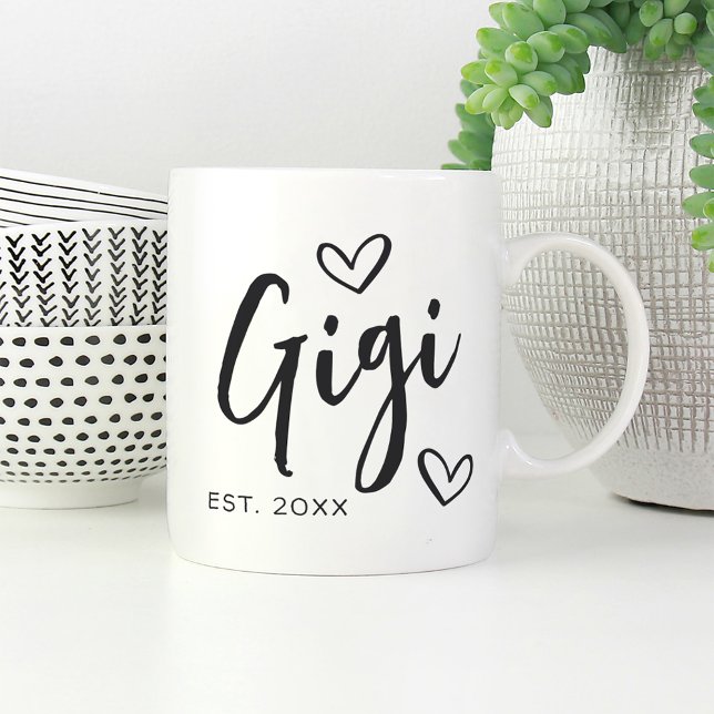 Caneca De Café Gigi Year Criado Vovó (Criador carregado)