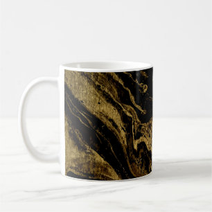 Caneca De Café Gilded Elegance: A Esplêndida Magia de Marbling