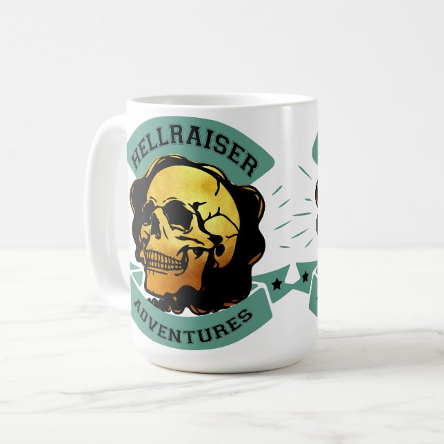 Caneca De Café Gilded Skull Hellraiser Adventure (Frente Esquerda)