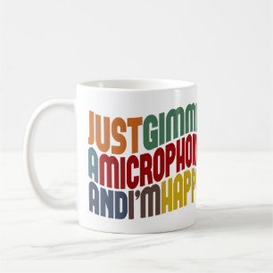 Caneca De Café Gimme um microfone