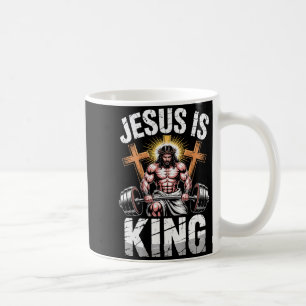 Caneca De Café Ginásio Cristão Jesus É Rei Treino Religioso Peso