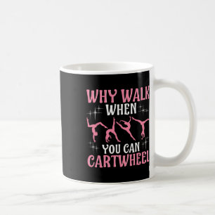 Caneca De Café Ginástica de Cartwheel Legal para Meninas - Preto,