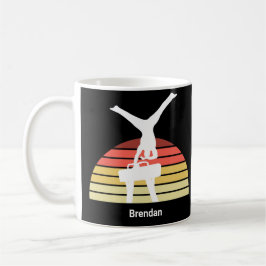 Caneca De Café Ginástica Personalizada de Mens Pommel Horse Gymna
