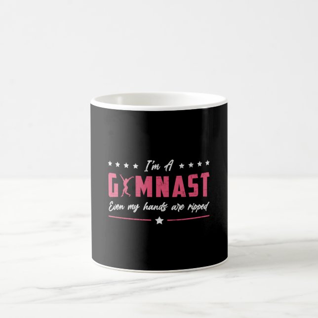 Caneca De Café Ginástica Sou um Gymnast Uneven Bar Vault Beam (Centro)