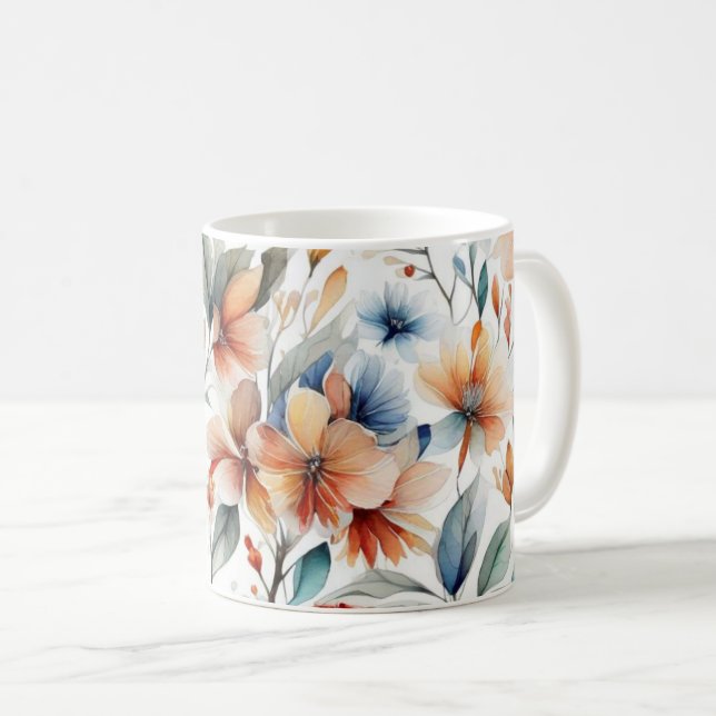 Caneca De Café Ginger Blossoms (Frente Esquerda)