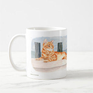 Caneca De Café Ginger Cat Seaside Mug, 325 ml