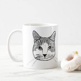 Caneca De Café Ginger White Cat Personalizado