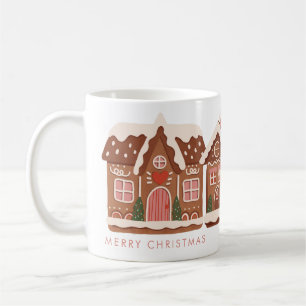 Caneca De Café Gingerbird House Modern Feliz Natal