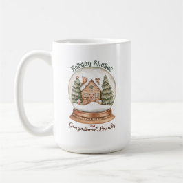 Caneca De Café Gingerbird House Natal Snow Globe