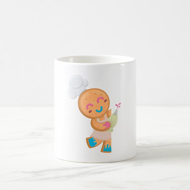 Caneca De Café Gingerbird Man Chef (Criador carregado)