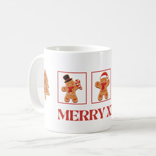 Caneca De Café Gingerbird Merry Xmas Mug (Frente Esquerda)