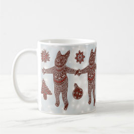 Caneca De Café Gingerbread Cat &  Cookies, Christmas 2025 Mug