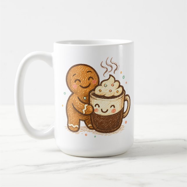 Caneca De Café Gingerbread & Cocoa Mug (Esquerda)