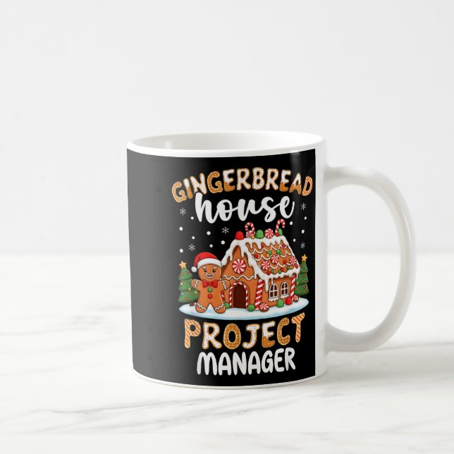 Caneca De Café Gingerbread House Project Manager Christmas Cookie (Direita)