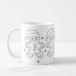Caneca De Café Gingerbread Man Christmas Mug – Simple Holiday Des