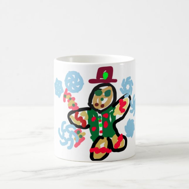 Caneca De Café Gingerbread man dance (Centro)