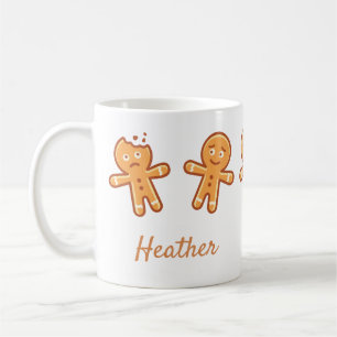 Caneca De Café Gingerbread Men Bonitos Personalizados