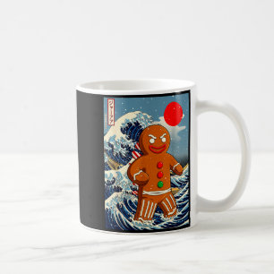Caneca De Café Gingerbread-zilla Arte Japonês Vintage Engraçado N