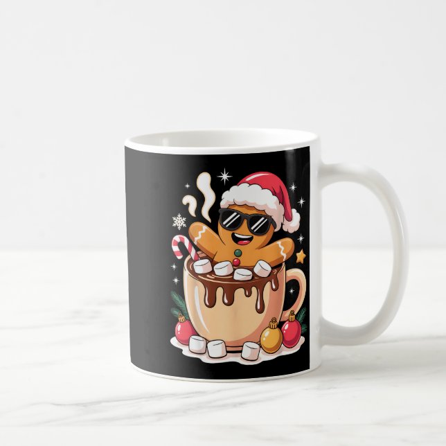 Caneca De Café Gingerbreadman Christmas Cocoa Gingerbread Men Wom (Direita)