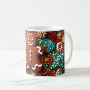 Caneca De Café Gingercake Cookie Foliday Mug