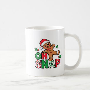 Caneca De Café Gingercake Man Oh Snap Natal Engraçado Cookie Bak