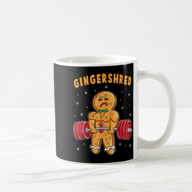 Caneca De Café Gingershred Engraçado Homem de Biscoito de Gengibr (Direita)