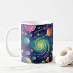 Caneca De Café Giração Planetária