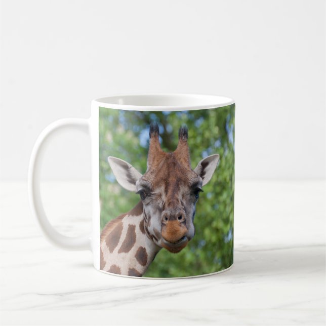 Caneca De Café Girafa Atentiva (Esquerda)