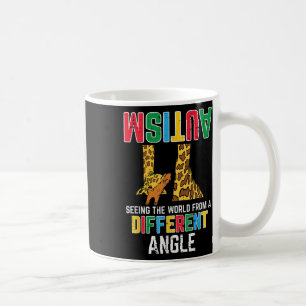 Caneca De Café Girafa Autismo Vendo Ângulo Diferente do Mundo
