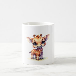 Caneca De Café Girafa-bebê bonitinha de água