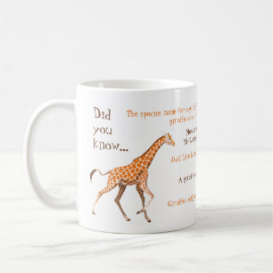Caneca De Café Girafa bonita com os fatos divertidos