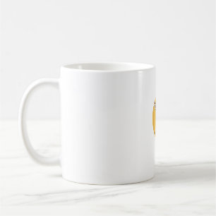 Caneca De Café Girafa com humor animal de animação de pipoca