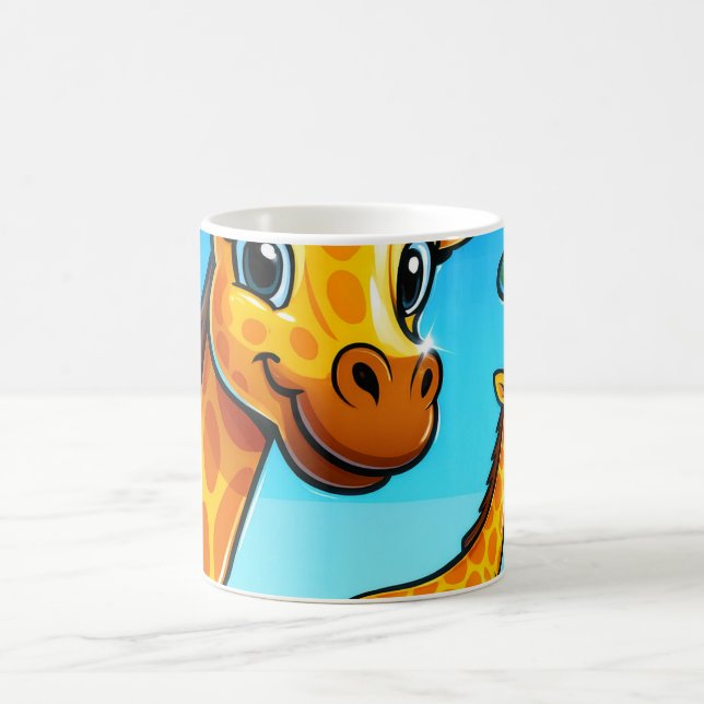 Caneca De Café Girafa de Cartoon Bonita (Centro)