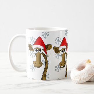 Caneca De Café Girafa de Natal