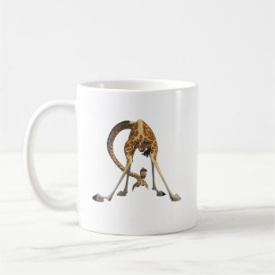 Caneca De Café Girafa Engraçada Gráfica – Design de Animal Fofo e
