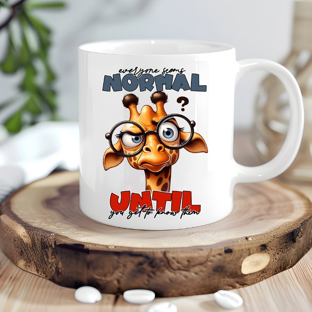 Caneca de Café Girafa Engraçada Presente para Aman (Criador carregado)