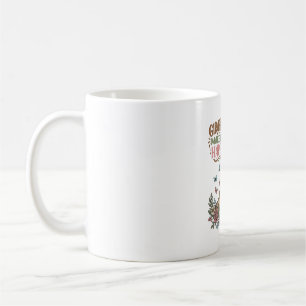 Caneca De Café Girafas Me Fazem Feliz Camisa Vintage Floral Desig