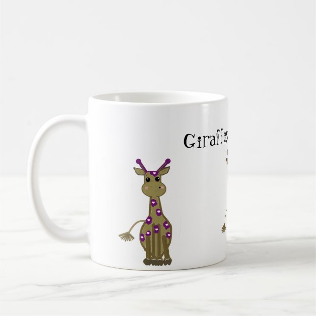 Caneca De Café Girafas são Legal (Esquerda)