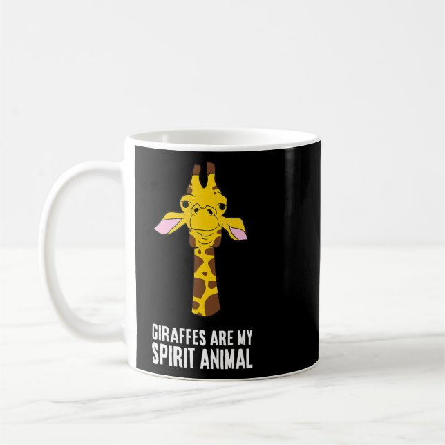 Caneca De Café Girafas São Meu Espírito Animal Girafa 1 (Esquerda)